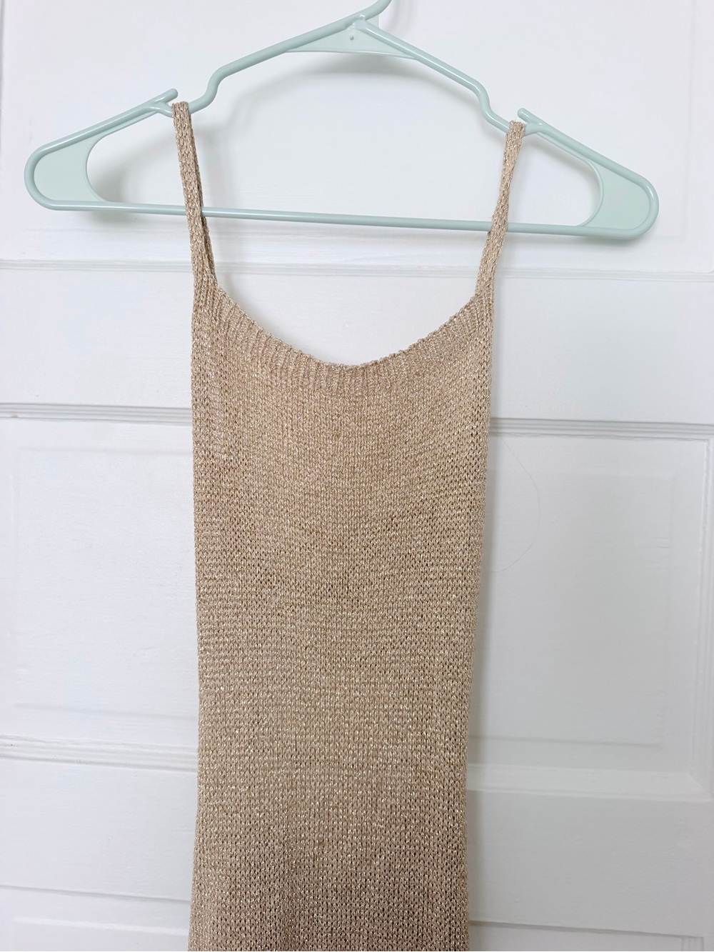 Missy Empire Skylar Gold Metallic Knit Midi Dress from Missy Empire - Picture 5 of 11